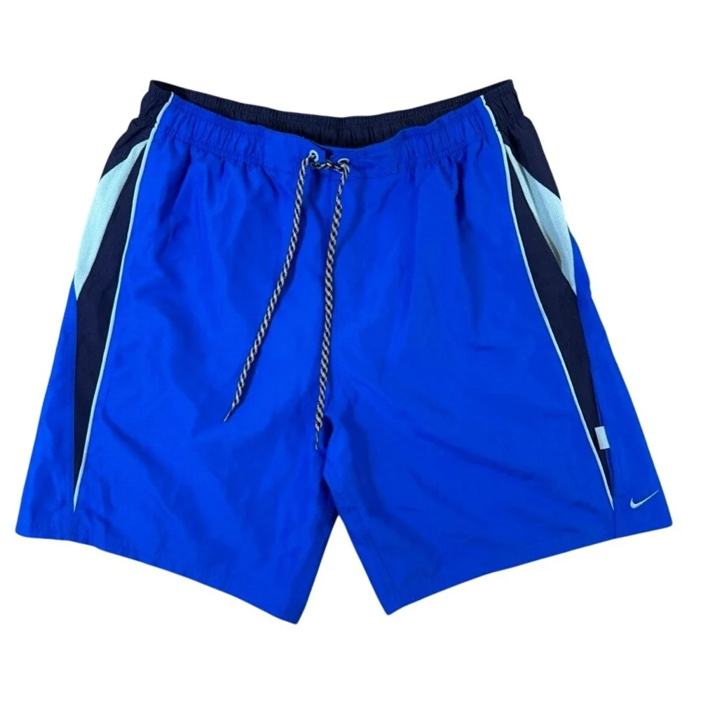Nike Mens Swim Trunks Royal Blue Navy Mesh Lined Board Shorts XL NESS7421-425